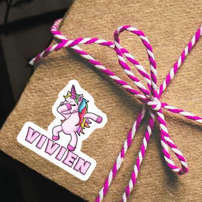 Sticker Vivien Dabbing Unicorn Image