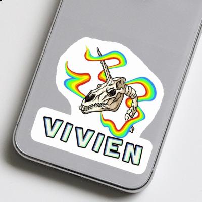 Sticker Vivien Unicorn Skull Image