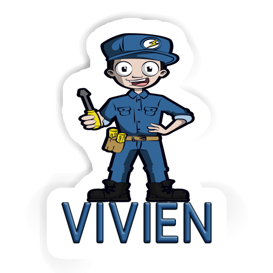 Sticker Electrician Vivien Laptop Image