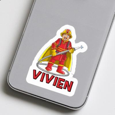 Firefighter Sticker Vivien Notebook Image