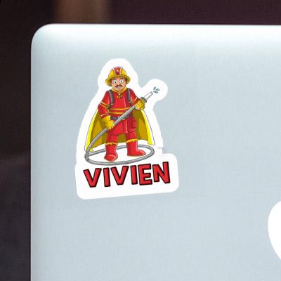 Firefighter Sticker Vivien Laptop Image