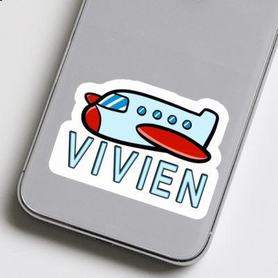 Airplane Sticker Vivien Notebook Image