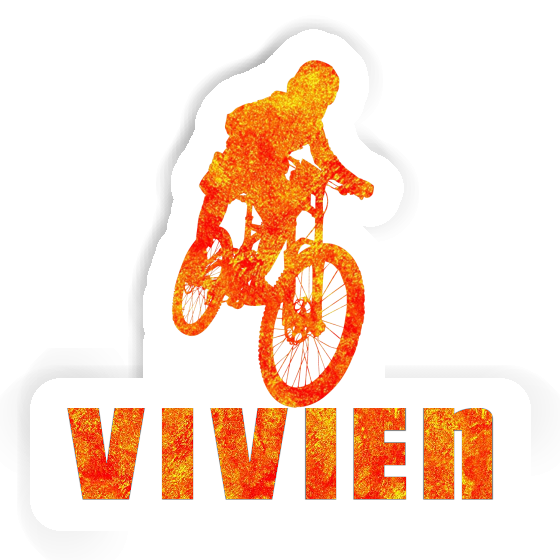 Sticker Vivien Freeride Biker Notebook Image