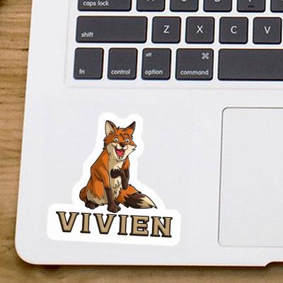 Renard Autocollant Vivien Laptop Image