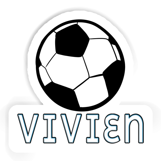 Sticker Vivien Fußball Laptop Image