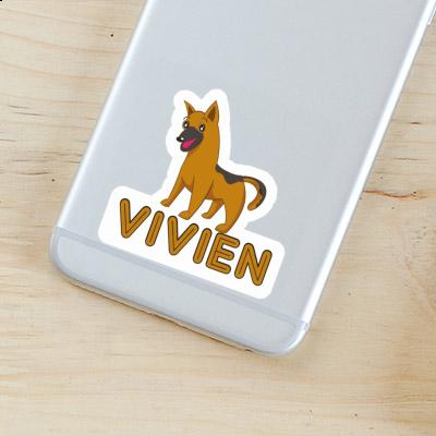 Chien de berger Autocollant Vivien Notebook Image