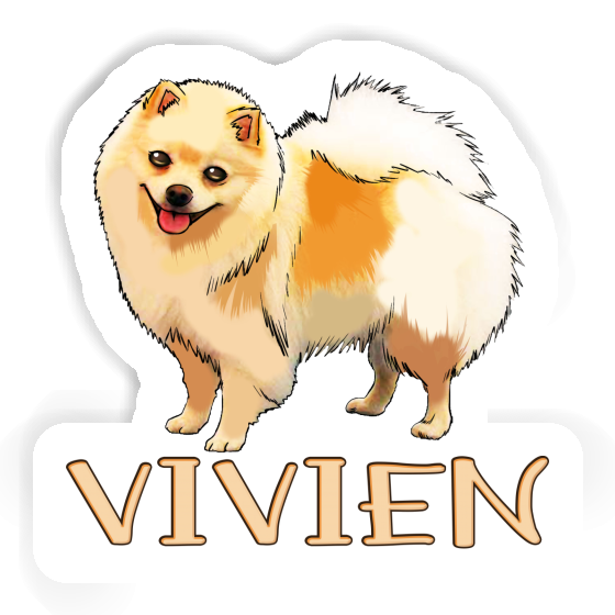 German Spitz Sticker Vivien Laptop Image