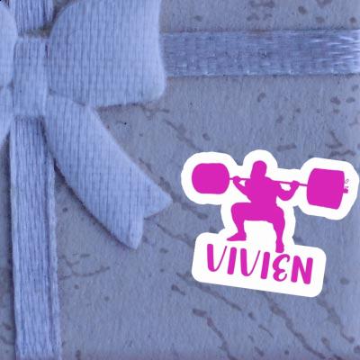 Gewichtheberin Sticker Vivien Notebook Image