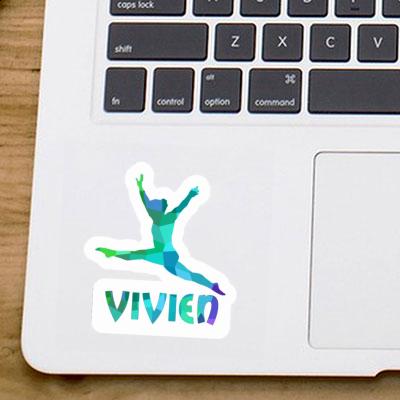 Vivien Sticker Gymnast Laptop Image