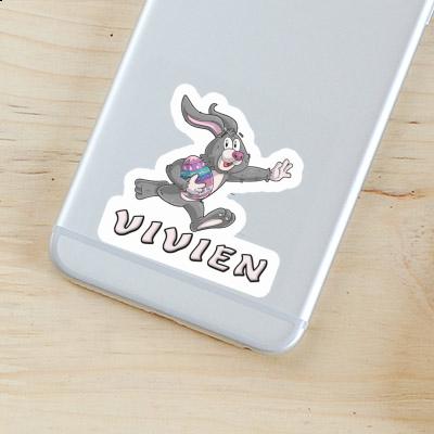 Rugby rabbit Sticker Vivien Image