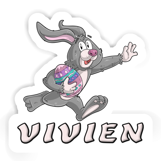 Rugby rabbit Sticker Vivien Laptop Image