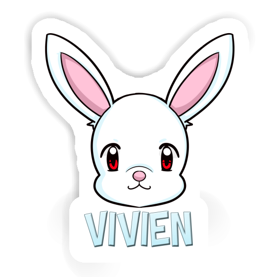 Vivien Autocollant Lapin Laptop Image