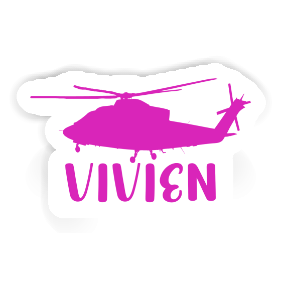 Hélicoptère Autocollant Vivien Image