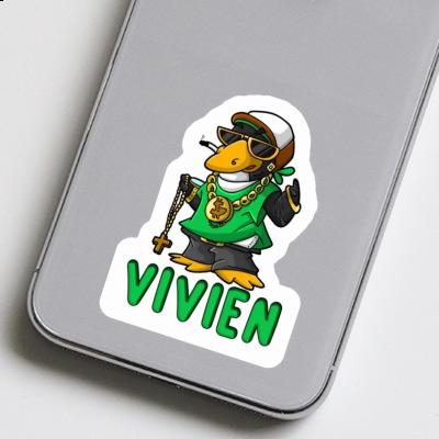 Vivien Sticker Hip-Hop Penguin Notebook Image