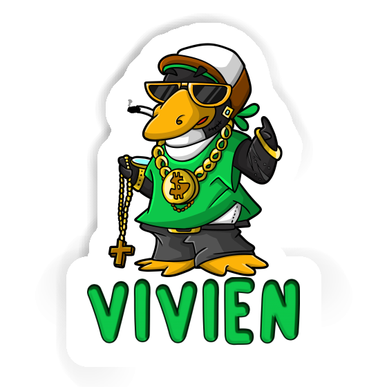 Vivien Sticker Hip-Hop Penguin Laptop Image