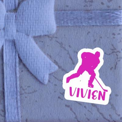 Vivien Sticker Hockey Player Laptop Image