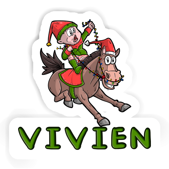 Sticker Christmas Horse Vivien Gift package Image