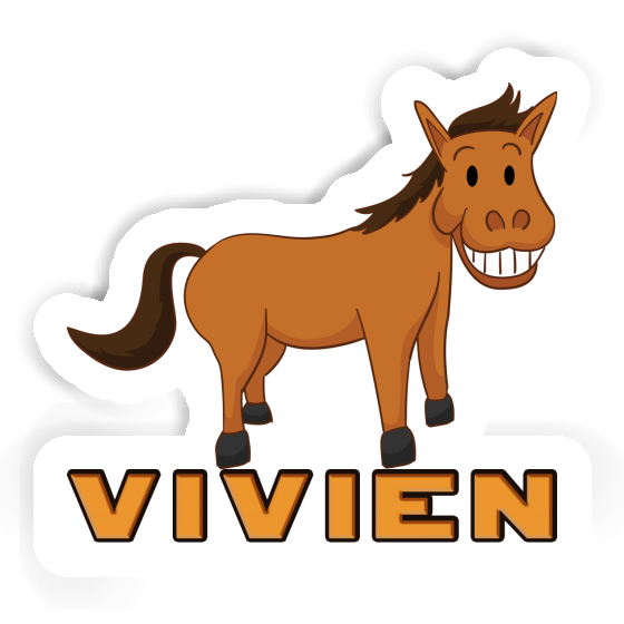 Grinning Horse Sticker Vivien Gift package Image