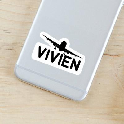 Vivien Sticker Airplane Image