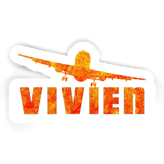 Vivien Sticker Airplane Notebook Image