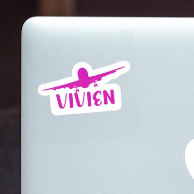 Vivien Sticker Airplane Image