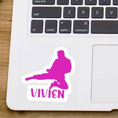 Karateka Sticker Vivien Laptop Image