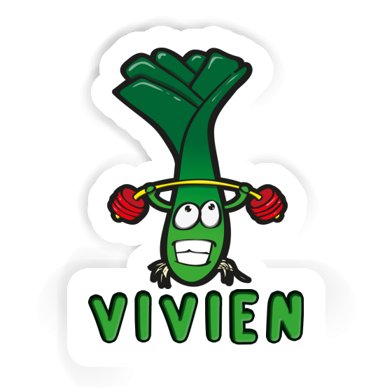 Sticker Vivien Weight Lifter Notebook Image