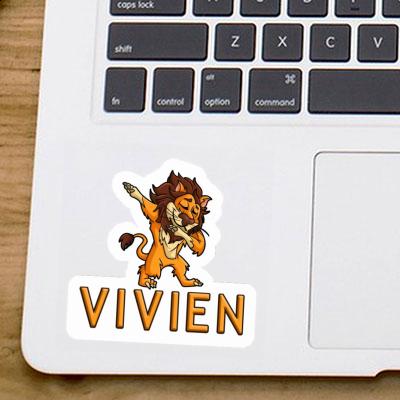 Sticker Lion Vivien Laptop Image