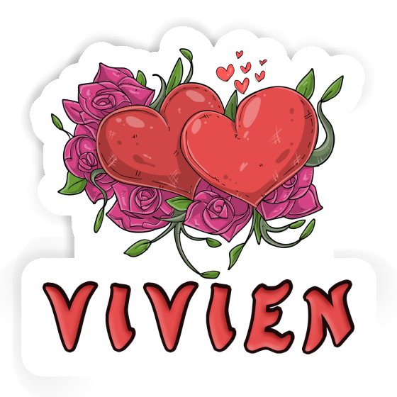 Sticker Vivien Heart Laptop Image