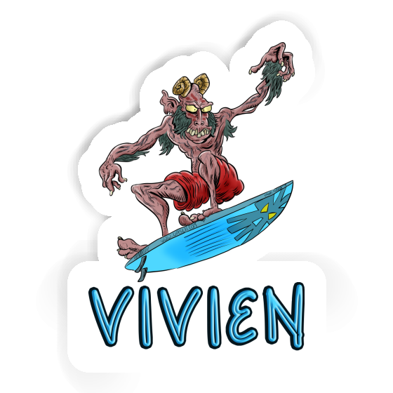 Sticker Vivien Surfer Notebook Image