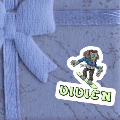 Vivien Autocollant Snowboardeur Image