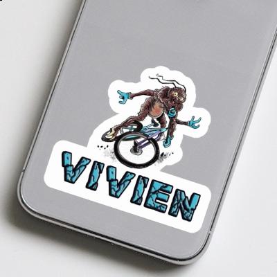 Vivien Sticker Mountainbiker Notebook Image