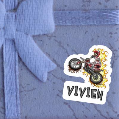 Vivien Sticker Motocrosser Laptop Image