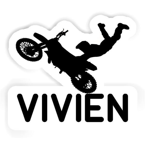 Sticker Vivien Motocross Rider Laptop Image