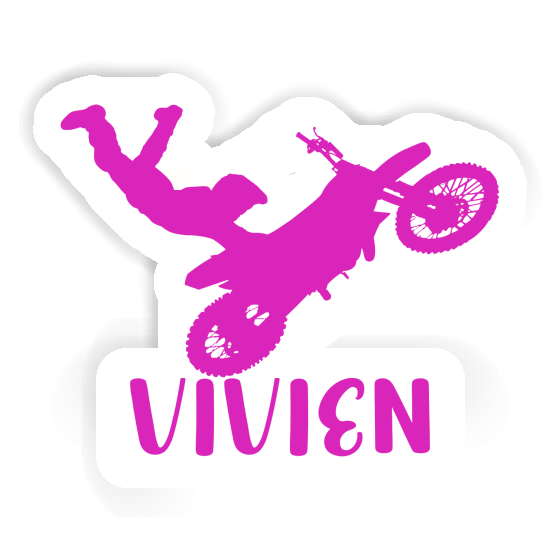 Vivien Sticker Motocross Rider Notebook Image