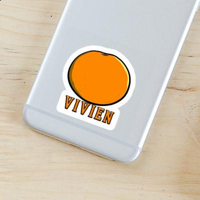 Sticker Vivien Orange Gift package Image