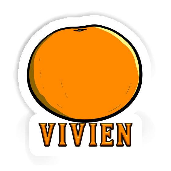 Sticker Vivien Orange Gift package Image