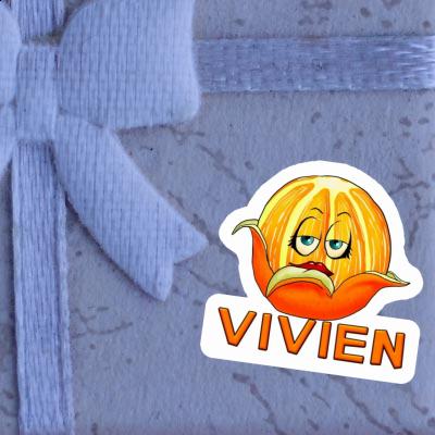 Aufkleber Orange Vivien Gift package Image