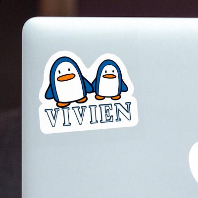 Aufkleber Vivien Pinguin Gift package Image