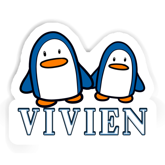 Aufkleber Vivien Pinguin Gift package Image