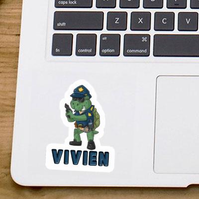 Polizist Sticker Vivien Notebook Image