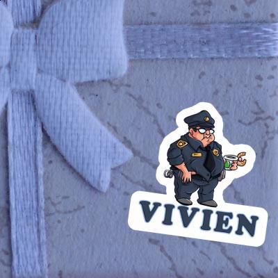 Autocollant Vivien Policier Image