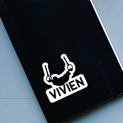 Sticker Ring gymnast Vivien Laptop Image