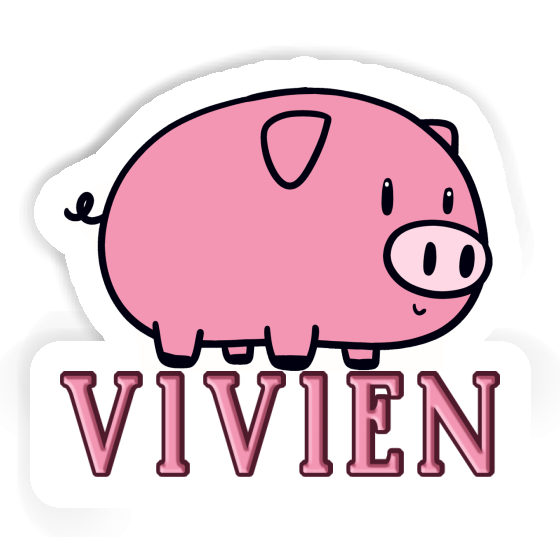 Vivien Sticker Pig Laptop Image