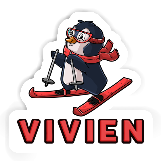 Skier Sticker Vivien Notebook Image