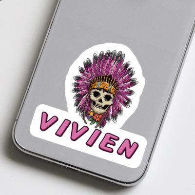 Womens Skull Sticker Vivien Laptop Image