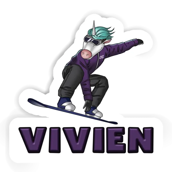 Snowboardeuse Autocollant Vivien Notebook Image