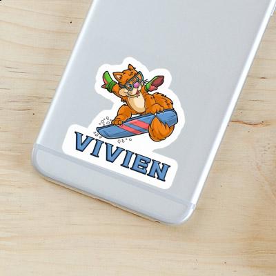 Sticker Vivien Snowboarderin Image