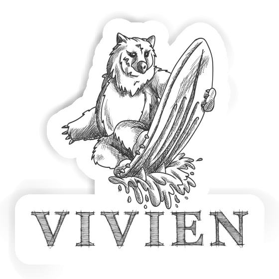 Vivien Sticker Surfer Laptop Image