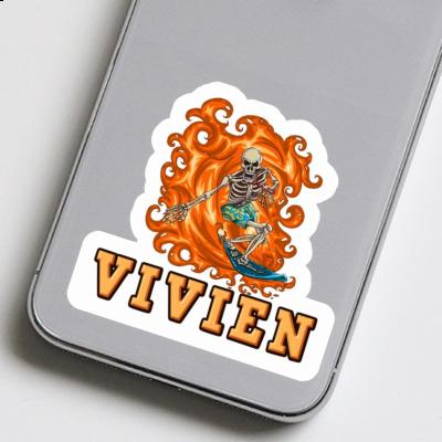 Sticker Vivien Surfer Notebook Image